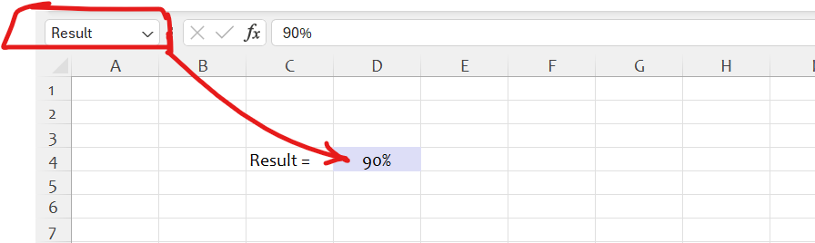 Introduction to the Excel interface Name Box